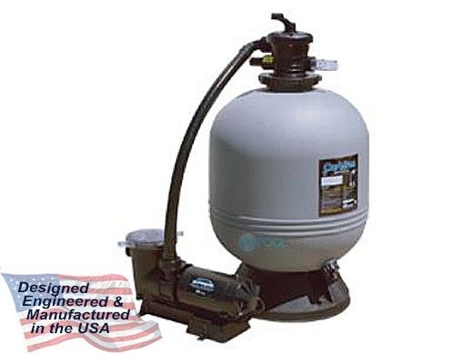 Waterway CSA Carefree 16" Top Mount Above Ground Pool Sand Deluxe Filter System | 1.4 Sq. Ft. Filter 1HP Pump | FSSC016910-25S