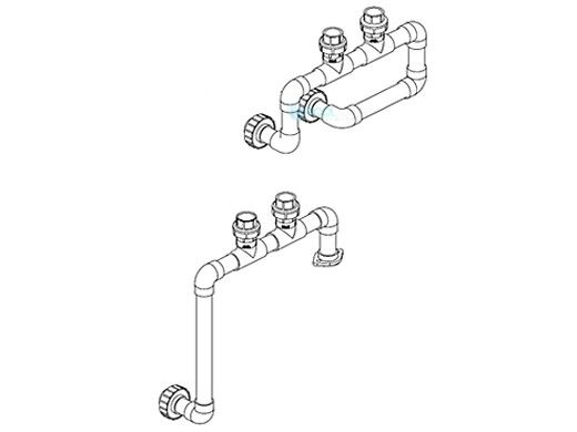 Raypak Bypass Plumbing Assembly CPVC | Cold Run | 015765F