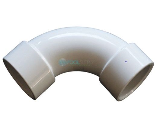Waterco 2" 50mm Socket PVC Sweep Elbow 90 Degree | White | Pressure Rated | 121552