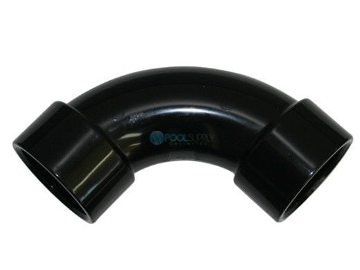 Waterco 2" 50mm Socket PVC Sweep Elbow 90 Degree | Black | Pressure Rated | 121553