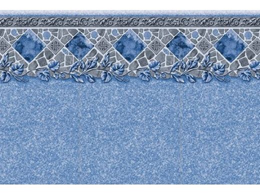 8' Round 54" Athena 2 Pattern E-Z Clip Beaded 20 Mil Liner | 4000 Series - Heavy Duty (HD) Beaded Liner | 5-0800 ATHENA 2