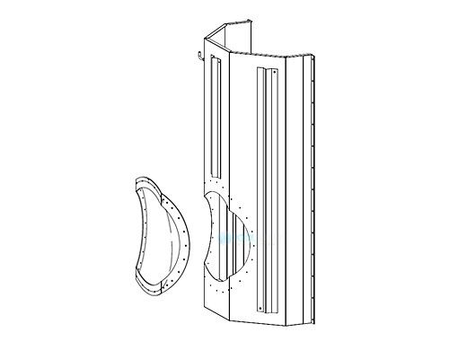 Raypak Flue Collector Rear | 012273F
