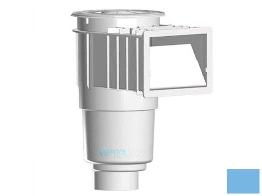 AquaStar Flow Star Skimmer with Flush Face, Float Assembly, Basket, Lid, Adjustable Collar and 4" Socket Sump | Blue | SKR204D
