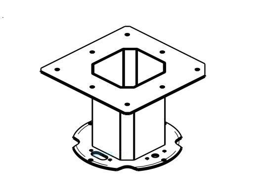 Raypak Burner Adapter Assembly | 011750F
