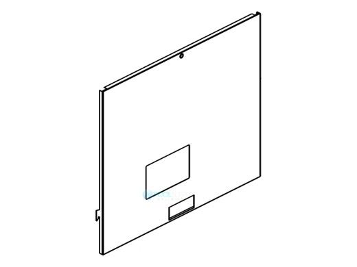 Raypak Jacket Upper Front Panel with LCD Display | 014599F