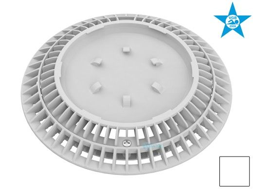 AquaStar 8" Round Color Choice Suction Outlet Cover with Screw Kit | Clear | CC8100