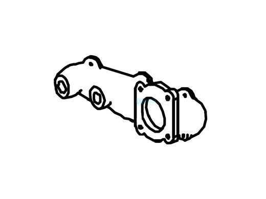 Raypak Brass 2-Pass Inlet Header | 010037F