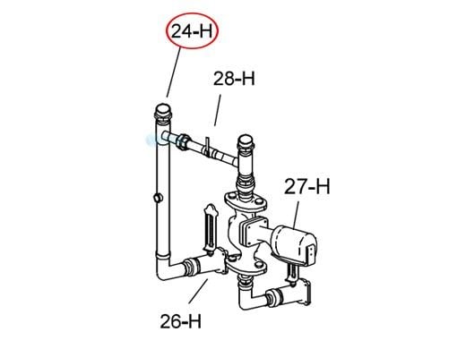 Raypak Recirculating Assembly | 007749F