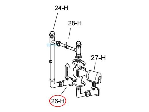 Raypak Recirculating Adapter Outlet | 007866F