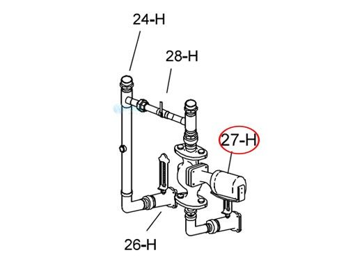 Raypak Pump In Line 2HP | 012317F