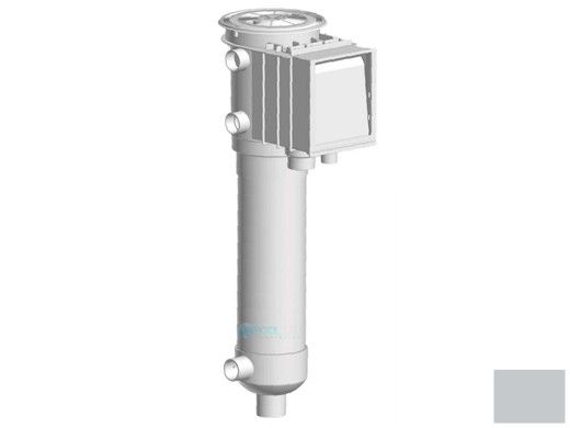 AquaStar ZarStar Skimmer with Large Basket, Filter Bag, Adjustable Collar, Lid and Ozonator Ports | Light Gray | SKZ101103