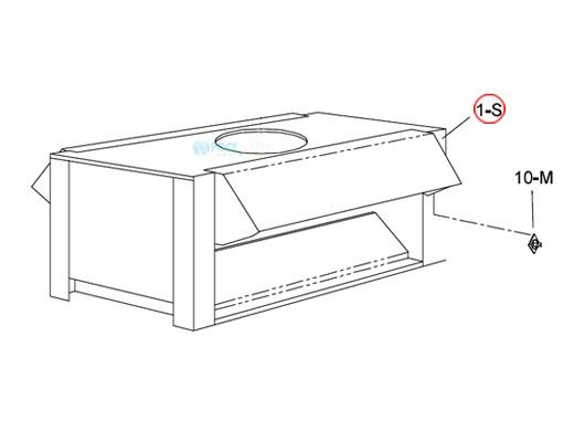 Raypak Draft Hood Top Assembly | 002082F