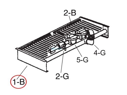 Raypak Burner Tray without Burners | 002099F