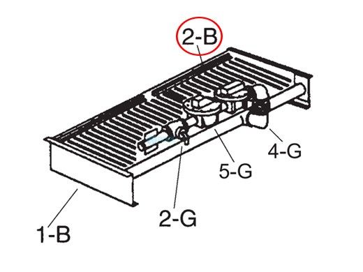 Raypak Burner Hold Down/Spacer | 002120F