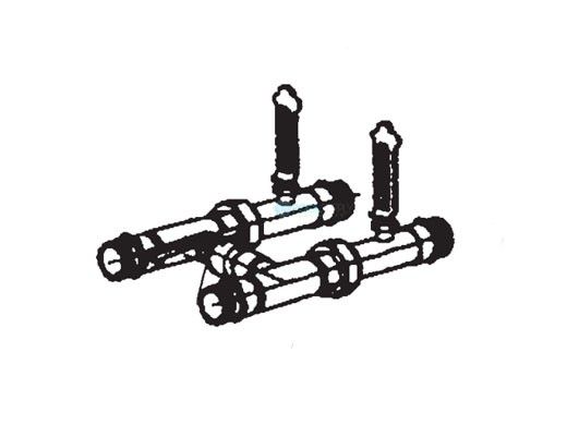 Raypak Bypass Plumbing Assembly | 009507F