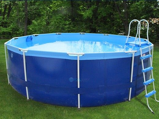 Splash-A-Round Pools Quik Swim Metal Frame Pool Package | 16' Round 48" Tall | QS1648