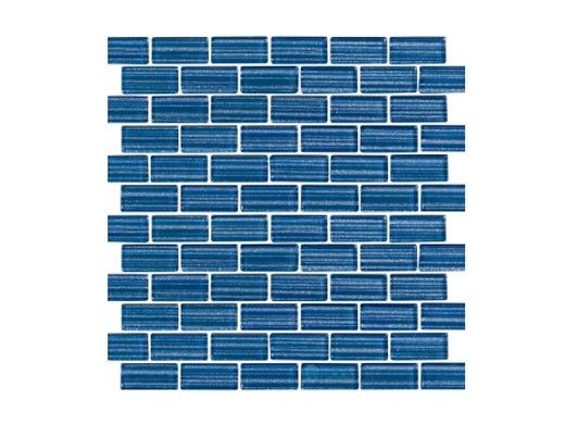 National Pool Tile Parallax Series 1x2 Glass Tile | Blue | PLL-BLUE