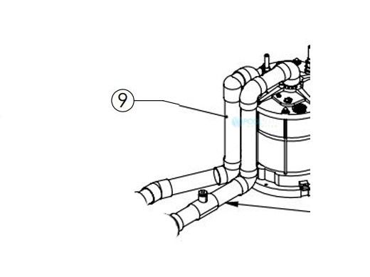 Jandy JE Series Water Manifold Outlet 2000/2500 | R0573600