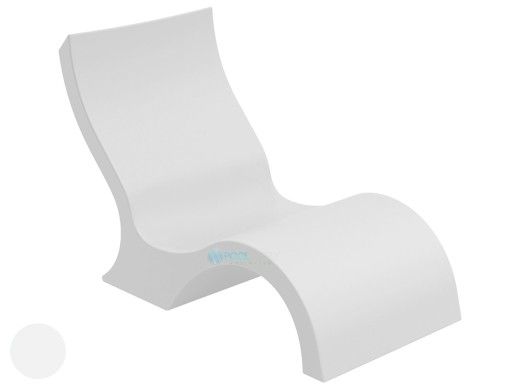 Ledge Lounger Signature Collection Lowback Chair | White | LL-SG-LBCR-W
