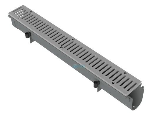AquaStar 3" Dry Deck Deck Drain | Medium Gray | DD3117