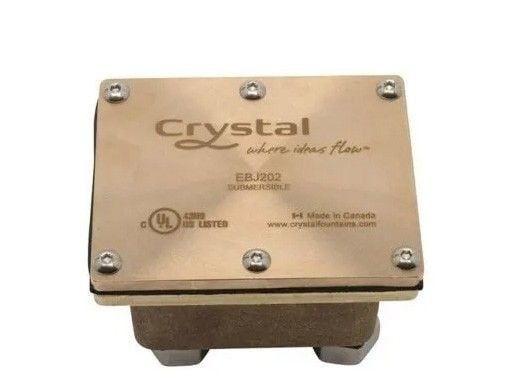 Crystal Fountains EBJ Series Underwater Junction Box | 2-Connections | EBJ202