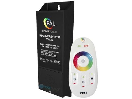 PAL Lighting Color Touch PCR-2D Remote Control Transformer with OEM Cloning for Evenglow and PAL-4 LED Multi-Color Lights | 16W 12VDC | 42-PCR-2D-16