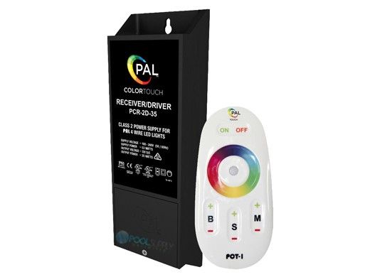 PAL Lighting Color Touch PCR-2D Remote Control Transformer with OEM Cloning for Evenglow and PAL-4 LED Multi-Color Lights | 35W 12VDC | 42-PCR-2D-35