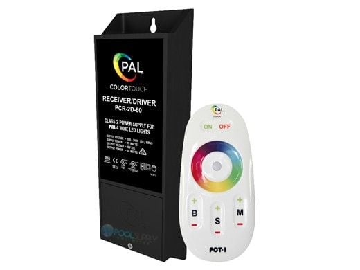 PAL Lighting Color Touch PCR-2D Remote Control Transformer with OEM Cloning for Evenglow and PAL-4 LED Multi-Color Lights | 55W 12VDC | 42-PCR-2D-60-E
