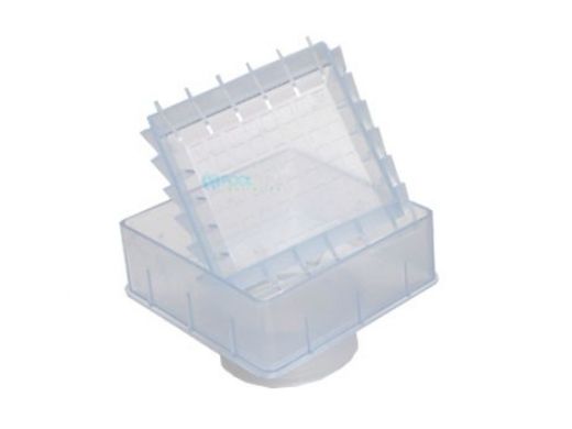 Pour-A-Lid 6" Square Deck Drain Cover | Frosted | DC601 FROSTED