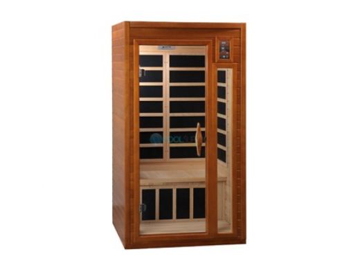 Golden Designs Dynamic Barcelona 1-2 Person Low EMF FAR Infrared Sauna | Hemlock | DYN-6106-01
