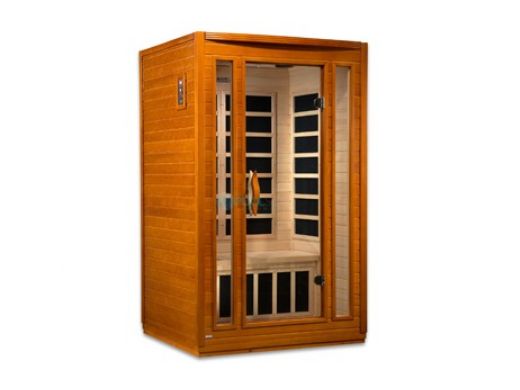 Golden Designs Dynamic San Marino 2-Person Low EMF FAR Infrared Sauna | Hemlock | DYN-6206-01