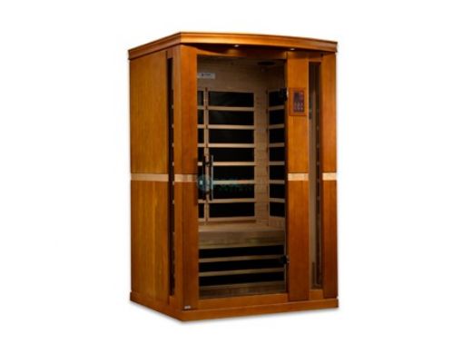 Golden Designs Dynamic Vittoria 2-Person Low EMF FAR Infrared Sauna | Hemlock | DYN-6220-01