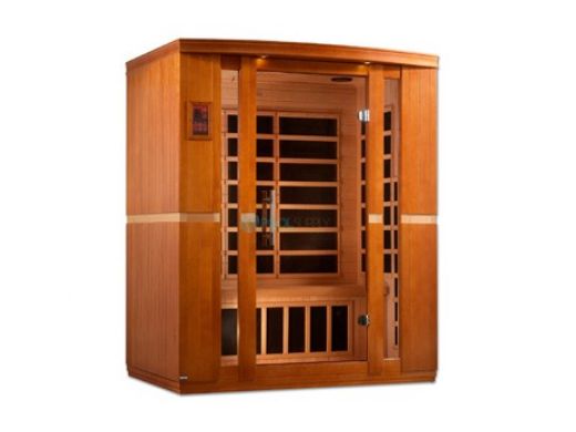 Golden Designs Dynamic Bellagio 3-Person Low EMF FAR Infrared Sauna | Hemlock | DYN-6306-01