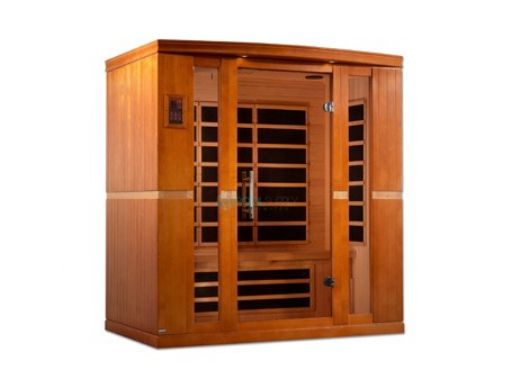 Golden Designs Dynamic Bergamo 4-Person Low EMF FAR Infrared Sauna | Hemlock | DYN-6440-01
