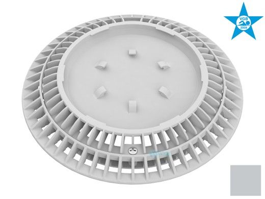 AquaStar 8" Round Color Choice Suction Outlet Cover with Screw Kit | Light Gray | CC8103