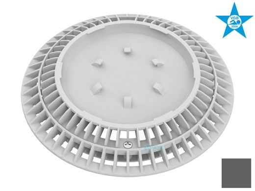 AquaStar 8" Round Color Choice Suction Outlet Cover with Screw Kit | Dark Gray | CC8105