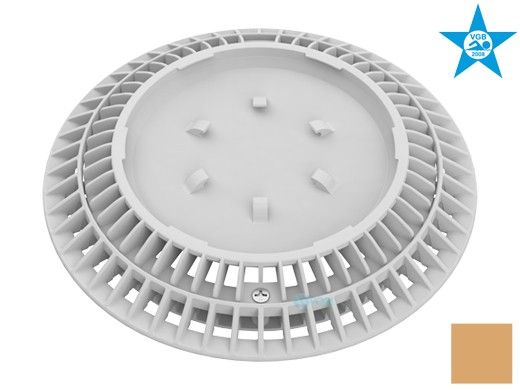 AquaStar 8" Round Color Choice Suction Outlet Cover with Screw Kit | Tan | CC8108