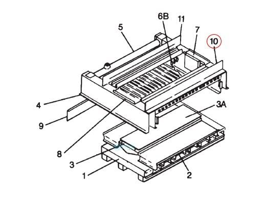 Pentair Rear Tile Rail Assembly | 20011401