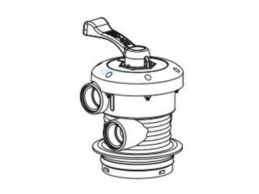 Waterway 1 1/2" Multi-Port Valve Assembly | Clamp Style W/BG | WVS002B