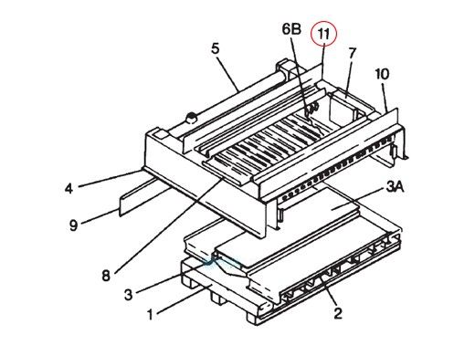 Pentair Front Tile Rail Assembly | 20011306