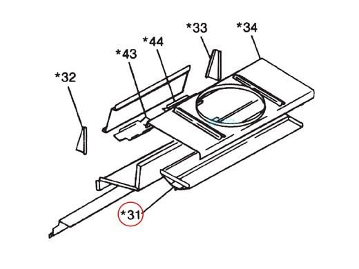 Pentair Flue Diverter Assembly | 20012207