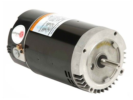 Replacement Keyed Shaft Pool Motor 3HP | 208-230V 56 Round Frame | Full-Rated Energy Efficient | EB817 ASB817