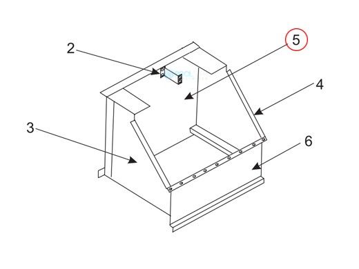 Pentair Flue Collector Rear Panel | 10661701