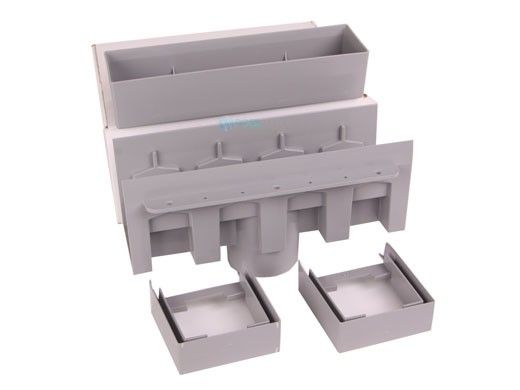 Pour-A-Lid 12" Channel Drain System | Gray | PLC12 INLT GRY