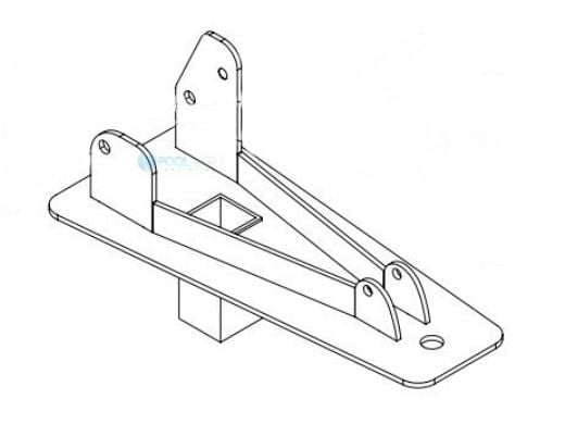 Global Pool Products C-375 P-375 Pool Lifts Base Plate | CGLCBP-0