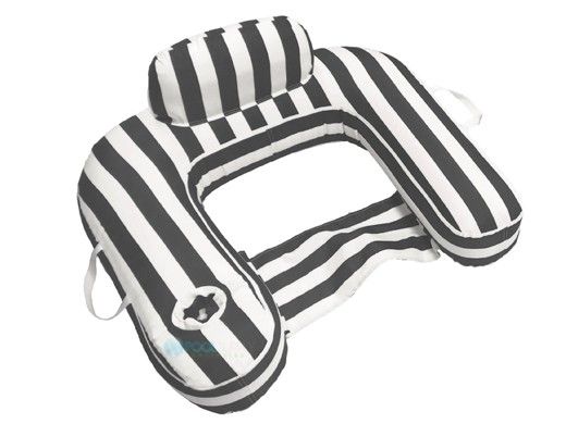 Blue Wave Drifter U-Seat Pool Float | Black | NT6011-BK