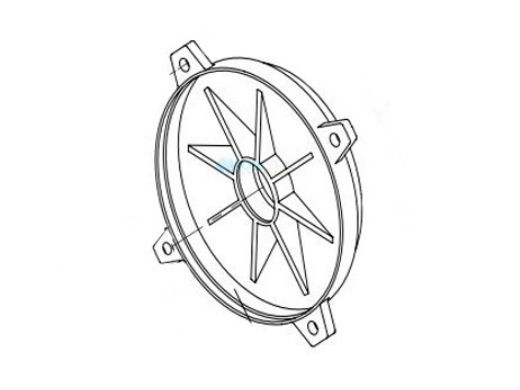 Hayward HCP75/100/125 Motor Cover-Fan Side | HCXP6056A