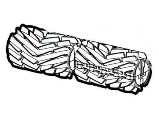 Hayward Brush Assembly Front/Back | Long | Dark Gray | RCX36132337239
