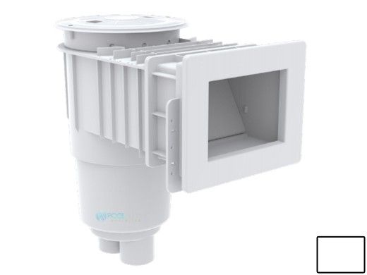 AquaStar Flow Star Standard Skimmer with Narrow 9" Deep Throat, Float Assembly and Basket for Vinyl | White | SKRVFL3NNL01