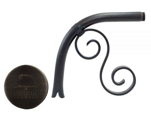 Black Oak Foundry Large Droop Spout | Brushed Pewter Finish | S7700-BP | S7742-BP